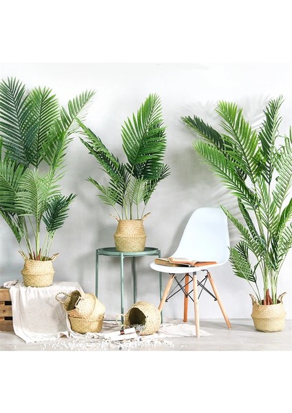7 Yaprak 60 cm 88 cm Yapay Ağaç Bitkiler Palmiye Yaprakları Plastik Şube Tropikal Sahte Kapalı Plastik Bitkiler Ağaç Ev Bahçe Dekor Aksesuarları (Yurt Dışından) modelleri