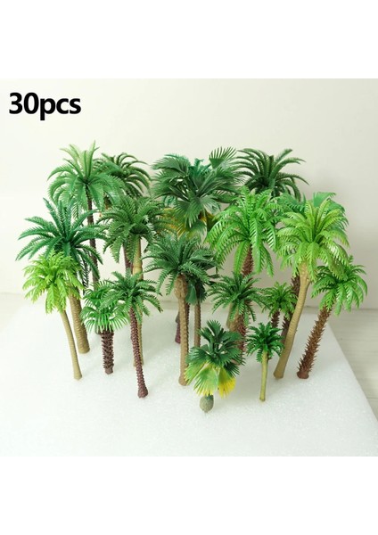 10 Adet 15 cm 10/20/30 Adet Karışık Model Yeşil Ağaçlar Plastik Model Manzara Tren Demiryolu Binası Bahçe Manzara Düzeni Minyatür Palmiye Ağacı (Yurt Dışından) fırsatları