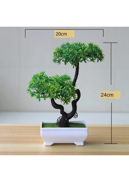 Jixiangshu Yeşil Yapay Bitkiler Saksı Bonsai Yeşil Küçük Ağaç Bitkiler Ev Bahçe Dekor Için Sahte Çiçekler Saksı Süsler Parti Otel Dekor (Yurt Dışından) fiyatları
