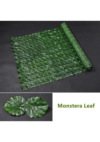 Monstera Yaprağı 1 Metre x 1 Metre Yapay Gizlilik Çit Ekranı Sahte Sarmaşık Yaprak Çitler 2/1 Metre Uzun Yapraklı Çit Panelleri Kapalı Açık Bahçe Güverte Balkon Ekranı (Yurt Dışından)