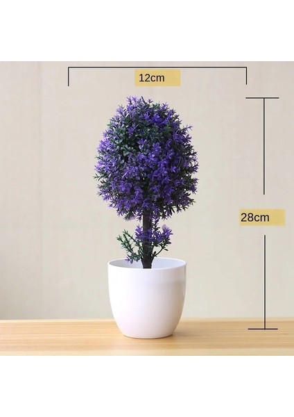 Changchunshu Menekşe Yeni 1 Adet Büyüleyici Yapay Bitki Bonsai Simülasyon Küçük Ağaç Pot Bitki Saksı Parti Düğün Dekor Dıy Ev Gereçleri Sahte Bitki (Yurt Dışından)