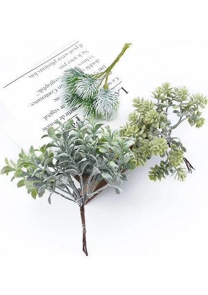 Stil 7 6 Adet Yapay Bitkiler Dekoratif Çiçekler Scrapbooking Noel Ev Dekor Düğün Gelin Aksesuarları Gümrükleme Organlarındaki Çiçek (Yurt Dışından) fırsatları