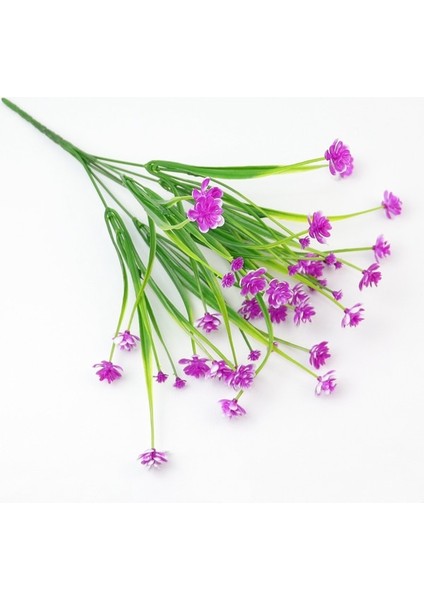 Kamelya Pembe Yapay Bitkiler Sahte Boston Fern Yeşillik Açık Uv Dayanıklı Solmaz Sahte Plastik Bitkiler Bahçe Sundurma Pencere Kutusu Dekorasyon (Yurt Dışından)