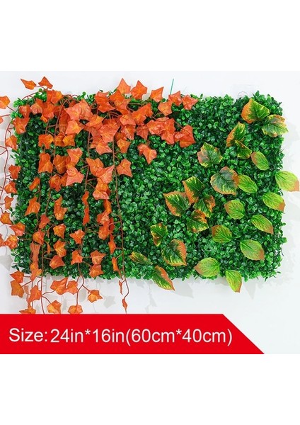 DIY-CP-018 Yapay Bitkiler Çim Duvar Paneli Şimşir Çit 16X24IN Sahte Okaliptüs Yeşillik Zemin Açık Kapalı Bahçe Için Uygun (Yurt Dışından)