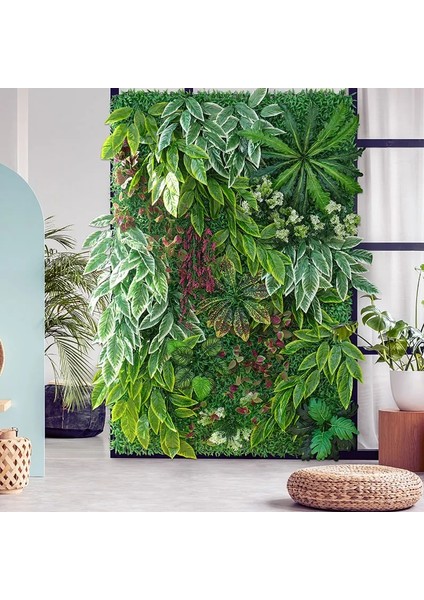 DIY-CP-018 Yapay Bitkiler Çim Duvar Paneli Şimşir Çit 16X24IN Sahte Okaliptüs Yeşillik Zemin Açık Kapalı Bahçe Için Uygun (Yurt Dışından) modelleri