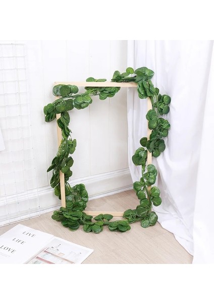 Lu Luo 200 cm Canlı Yapay Bitkiler Sarmaşık Üzüm Yeşil Yapraklar Ivy Vine Garland Ev Bahçe Partisi Düğün Duvar Dekor Için Rattan Dize (Yurt Dışından) fırsatları