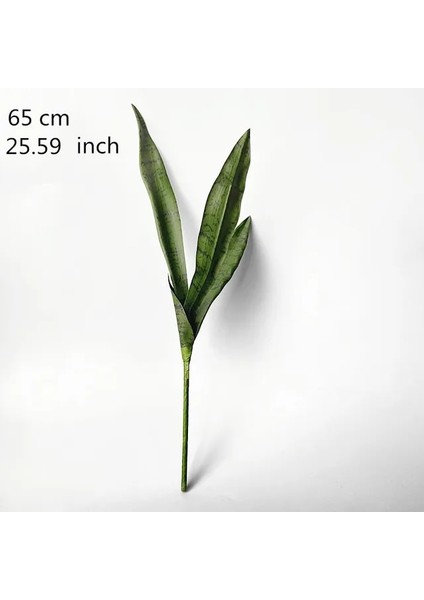 65 cm B 50-76 cm Yapay Etli Bitkiler Tropikal Sahte Uzun Yaprak Simülasyon Kaplan Pilan Ev Dekorasyon Ofis Otel Parti Dekoru (Yurt Dışından)