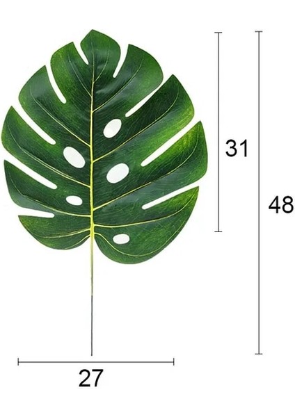 3A Koyu Yeşil Yapay Monstera Bitkiler Plastik Tropikal Palmiye Ağacı Yaprakları Ev Bahçe Dekorasyon Aksesuarları Fotoğraf Dekoratif Yapraklar (Yurt Dışından)