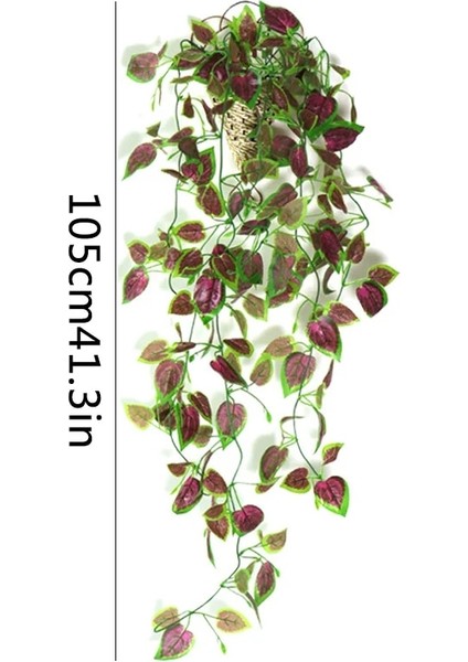 HQ-248-105CM-6 Yapay Bitkiler Asılı 105 Cm/41.5in Lvy Vine Panrt Duvar Ev Odası Veranda Kapalı Açık Düğün Ziyafet Dekorasyon Için Yapraklar (Yurt Dışından) indirimleri