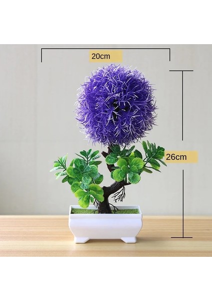 Jinyushu Mor Kırmızı Yeni 1 Adet Büyüleyici Yapay Bitki Bonsai Simülasyon Küçük Ağaç Saksı Bitki Saksı Parti Düğün Dekor Dıy Ev Gereçleri Sahte Bitki (Yurt Dışından) fırsatları