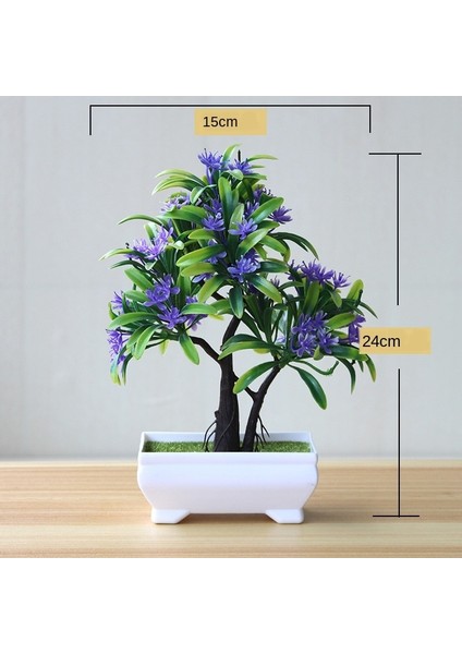 Changchunshu Menekşe Yeni 1 Adet Büyüleyici Yapay Bitki Bonsai Simülasyon Küçük Ağaç Pot Bitki Saksı Parti Düğün Dekor Dıy Ev Gereçleri Sahte Bitki (Yurt Dışından)