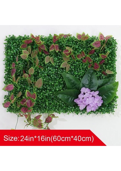 DIY-CP-016 Yapay Bitkiler Çim Duvar Paneli Şimşir Çit 16X24IN Sahte Okaliptüs Yeşillik Zemin Açık Kapalı Bahçe Için Uygun (Yurt Dışından)