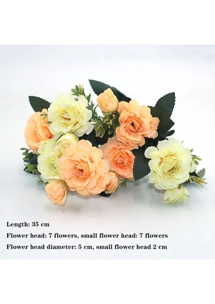Stil 5 Sarı Çeşitli Sonbahar Sahte Çay Gül Şakayık Ipek Çiçek Sonbahar Gerbera Papatya Sahte Çiçek Plastik Dıy Düğün Ev Aksesuarları (Yurt Dışından) fırsatları