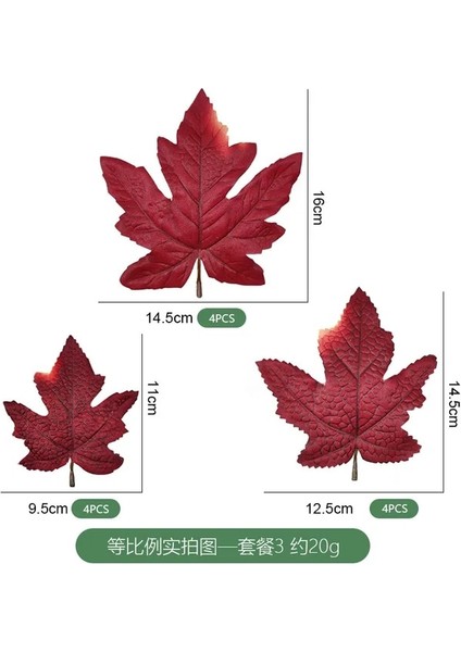 12 Adet Tedarik Akın Akçaağaç Yaprakları Cadılar Bayramı Hasat Festivali Çiçek Aranjmanı Dekorasyon Sarı Sonbahar Yaprakları Simülasyonmapleleaves (Yurt Dışından)
