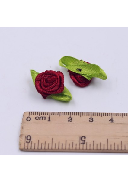 Işık Gül Rozet 50 Adet Mini Saten Kurdele Çiçekler Ipek Gül Kafa Şerit Dıy Düğün Yay Aplikler El Sanatları Dikiş Giyim Aksesuarları Süslemeleri (Yurt Dışından) modelleri