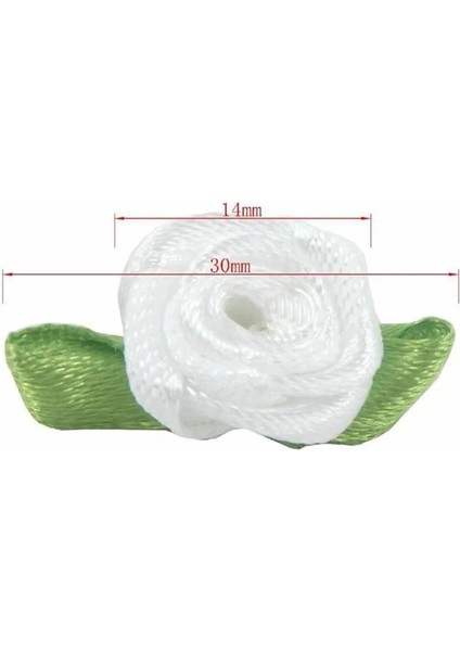 Açık Mor 100 Adet Mini Saten Kurdele Çiçek Ipek Gül Kafa Şerit Dıy Düğün Yay Aplikler Zanaat Dikiş Giyim Aksesuarları Dekorasyon (Yurt Dışından)