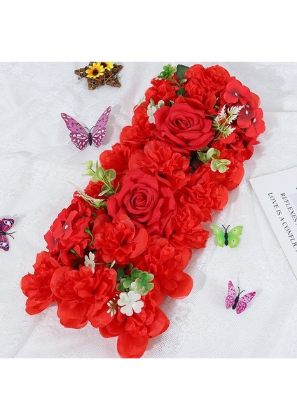 GHP-018 Yapay Çiçekler Sıra Kemer Dıy Düğün Doğum Günü Partisi Ev Gül Şakayık Duvar Arka Plan Ziyafet Masa Düzenlemesi Dekorasyon (Yurt Dışından)