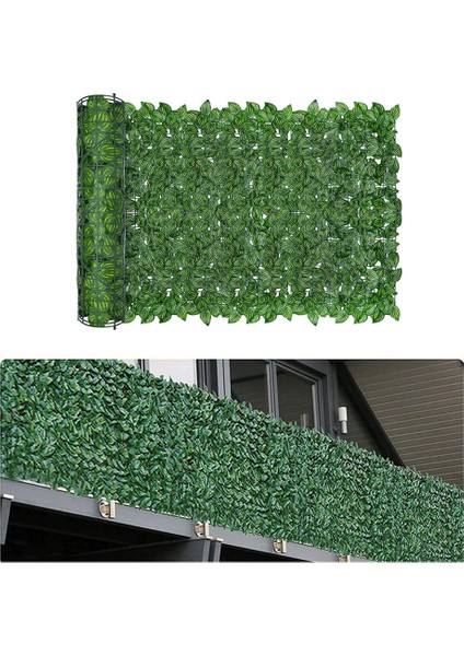 Koyu Akçaağaç Yaprakları 2x0.5 Metre Yapay Yaprak Gizlilik Çit Ekranı 2x1 M Sahte Çit Panelleri Balkon Ekranı Sarmaşık Yaprakları Duvar Bahçe Veranda Dekor Için Çit Ekranı (Yurt Dışından)