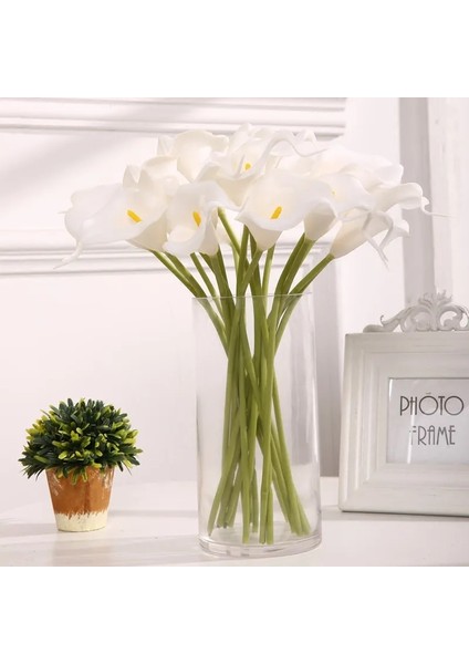 Mavi 20 Adet 5/10/15/20 Adet Gerçek Dokunmatik Calla Lily Yapay Çiçekler Calla Lily Buket Düğün Buket Gelin Ev Çiçek Dekorasyon (Yurt Dışından) fiyatları