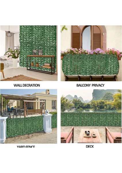 Koyu Akçaağaç Yaprakları 2x0.5 Metre Yapay Yaprak Gizlilik Çit Ekranı 2x1 M Sahte Çit Panelleri Balkon Ekranı Sarmaşık Yaprakları Duvar Bahçe Veranda Dekor Için Çit Ekranı (Yurt Dışından)