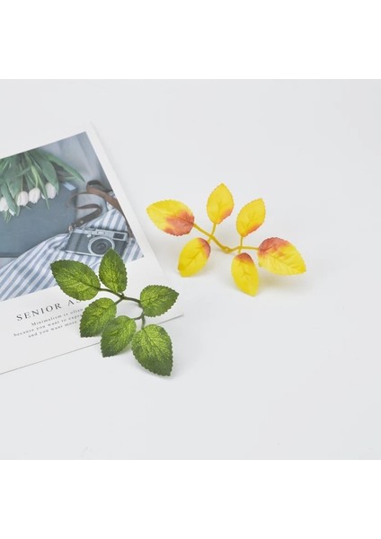Style1 40 Parça Ipek Yaprağı Düğün Dekoratif Çiçekler Duvar Ev Dekorasyon Aksesuarları Gül Yapay Bitkiler Scrapbooking Dıy Hediyeler Kutusu (Yurt Dışından)
