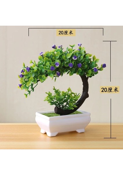 Sarı Yapay Plastik Bitkiler Bonsai Küçük Ağaç Saksı Sahte Bitki Saksı Çiçek Ev Odası Masa Dekorasyon Bahçe Düzenleme Süsler (Yurt Dışından) fiyatları