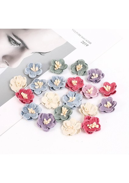 LY03 GT49308 20 Adet 10/20/50 Adet Yapay Mikrofiber Çiçekler Mini Çiçekler Düğün Süslemeleri Için Dıy Çelenk Headdress Klip Aksesuarları Sahte Çiçek (Yurt Dışından) fırsatları