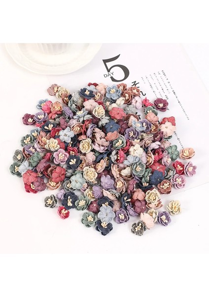 LY03 GT49308 20 Adet 10/20/50 Adet Yapay Mikrofiber Çiçekler Mini Çiçekler Düğün Süslemeleri Için Dıy Çelenk Headdress Klip Aksesuarları Sahte Çiçek (Yurt Dışından) indirimleri