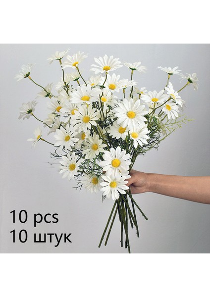 Sarı 1 Adet 52 cm Sarı Papatya Yapay Çiçekler Dekoratif 5 Çiçek Kafa Ipek Beyaz Papatya Ev Masaüstü Dekoratif Vazo Sahte Çiçekler (Yurt Dışından) fırsatları