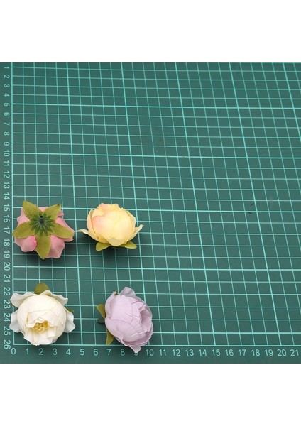 Pembe 50 Adet 50 Adet 3 cm Gül Tomurcukları Yapay Ipek Çiçek Başları Düğün Dekorasyon Dıy Doğum Günü Partisi Çelenk Scrapbooking Craft Sahte Çiçekler (Yurt Dışından)