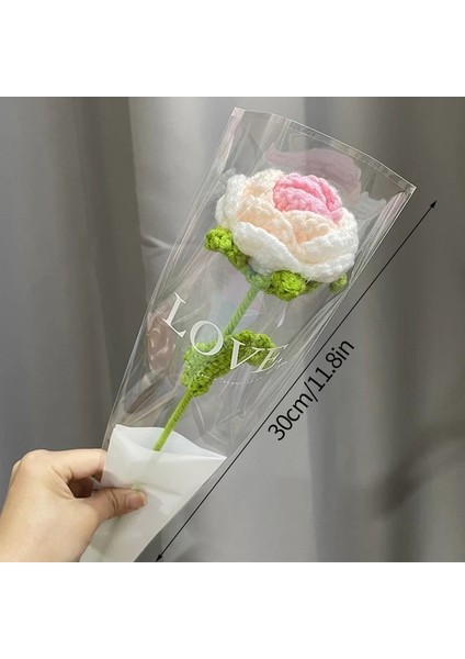 S4 Pembe Gül Resim Olarak Ayçiçeği Tığ Işi Çiçekler Girasol Çiçek Buketi Ins El Örgü Buket Öğretmenler Günü Mezuniyet Hediyeleri Düğün Odası Dekoru (Yurt Dışından)