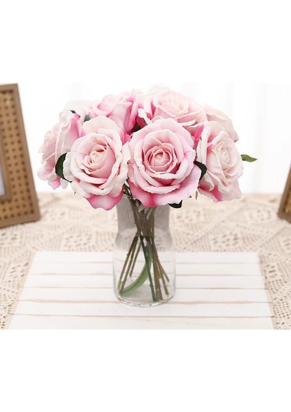 Derin Kahve Pembesi 5 Adet 5 Adet Kısa Gül Yapay Bitkiler Lüks Düğün Dekorasyon Gelin Tutma Buketi Olay Parti Pencere Dekorasyonu Sahte Çiçekler (Yurt Dışından) modelleri