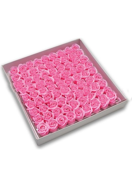 Orta Pembe 81 Adet/grup Gül Banyosu Vücut Çiçek Çiçek Sabunu Kokulu Gül Çiçek Temel Düğün Sevgililer Günü Hediyesi Holding Çiçekler (Yurt Dışından)