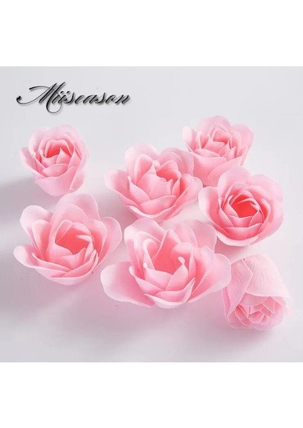 Orta Pembe 81 Adet/grup Gül Banyosu Vücut Çiçek Çiçek Sabunu Kokulu Gül Çiçek Temel Düğün Sevgililer Günü Hediyesi Holding Çiçekler (Yurt Dışından)