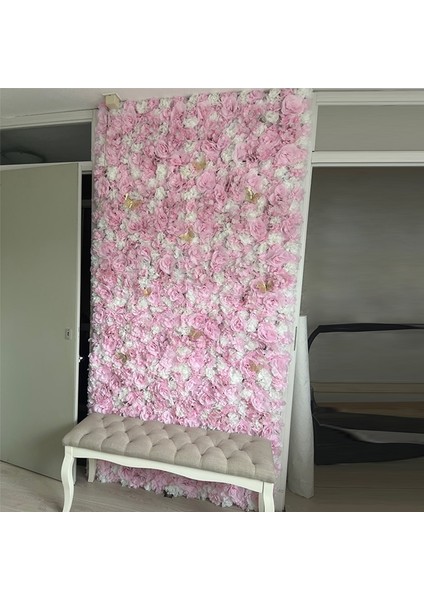 G1 40X60 cm Yüksek Kaliteli Gül Yapay Çiçek Duvar Paneli Dekor Zemin Düğün Parti Olay Doğum Günü Mağaza Sahne Çiçek Duvar Özelleştirilmiş (Yurt Dışından)