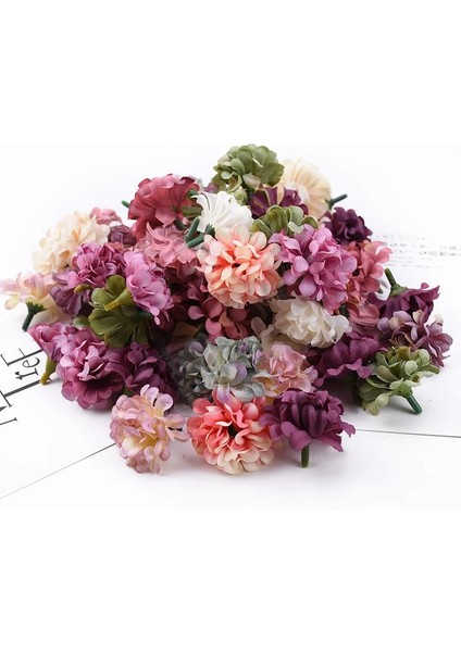 Stil 1 20 Parça Sahte Karanfil Düğün Çiçek Kafa Noel Scrapbooking Ev Dekor Gelin Aksesuarları Gümrükleme Yapay Çiçekler (Yurt Dışından) modelleri