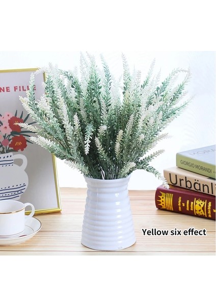 Beyaz 5 Adet Bir Demet Provence Lavanta Plastik Yapay Çiçekler Yanlış Bitkiler Düğün Ev Dekorasyon Noel Masa Dekorasyon (Yurt Dışından) modelleri