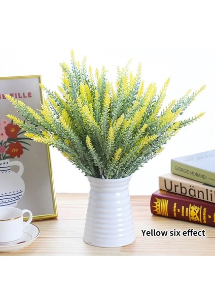 Beyaz 5 Adet Bir Demet Provence Lavanta Plastik Yapay Çiçekler Yanlış Bitkiler Düğün Ev Dekorasyon Noel Masa Dekorasyon (Yurt Dışından) indirimleri