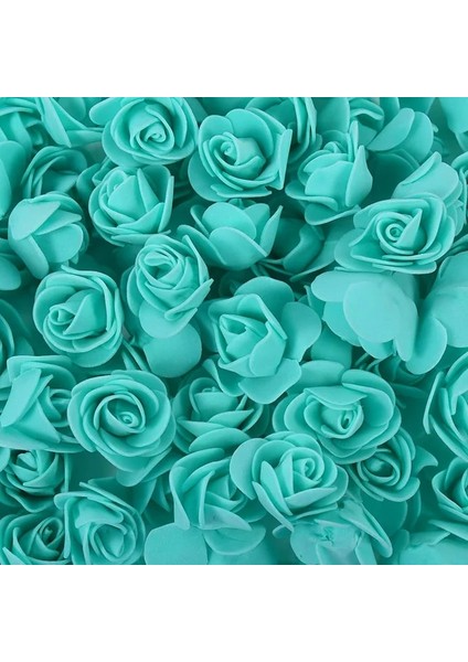 Teal 100 Adet 50/100/200 Adet 3.5 cm Pe Köpük Gül Kafası Yapay Çiçek Düğün Doğum Günü Partisi Ev Dekor Için Dıy Ayı Gül Sevgililer Günü Hediyeleri (Yurt Dışından)