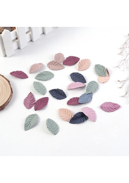 Kırmızı 50PC 50/100 Adet 3.5cm Sonbahar Yaprakları Yapay Ağaç Yaprakları Dıy El Yapımı Çelenk Scrapbooking Düğün Ev Dekorasyon Hediye Sahte Çiçek (Yurt Dışından)