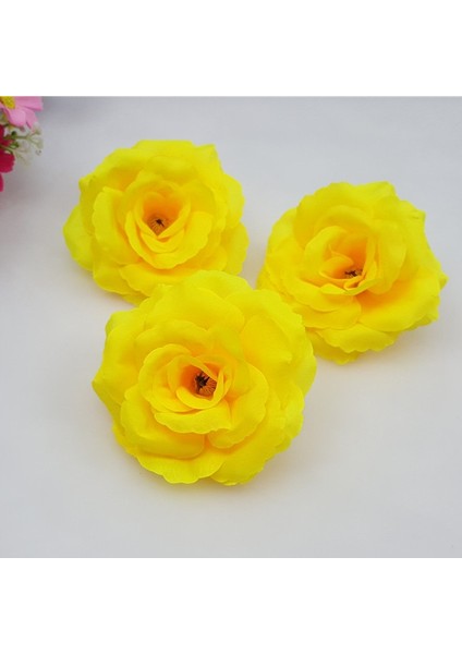 Bej 8 cm 10 Adet 8 cm Turuncu Beyaz Yapay Gül Ipek Çiçek Başları Dıy Düğün Ev Dekorasyon Şenlikli Parti Malzemeleri Kumaş Çiçekler (Yurt Dışından) fırsatları