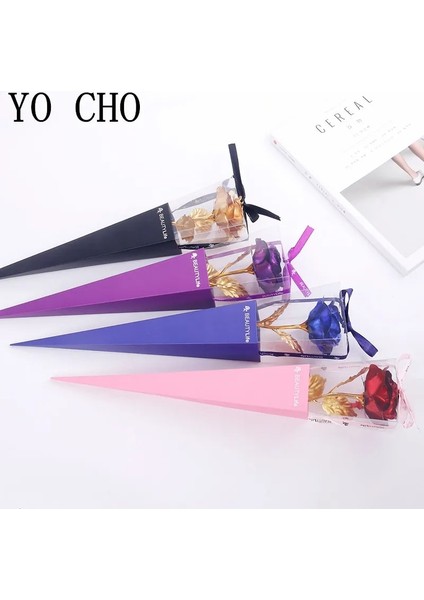 Renkli Tabanı Galaxy Rose Ebedi 24K Altın Çiçek Folyo Plastik Yapay Güller Sevgililer Günü Hediyesi Düğün Dekor Için Güzellik Altın Çiçekler (Yurt Dışından) fiyatları