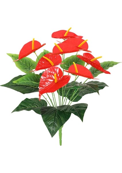 35 cm 3 Kafaları 35/53 cm Yapay Monstera Yaprakları Ev Plastik Palmiye Yaprakları Sahte Antoryum Yeşillik Ağacı Büyük Ot Bitki Bahçe Açık Dekor Için (Yurt Dışından)