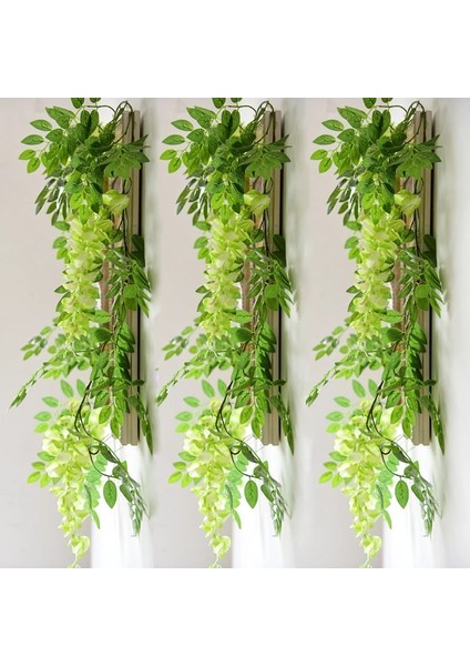 Uzunluk 230 cm 7 Ft 2 M Çiçek Dize Yapay Wisteria Vine Garland Bitkiler Yeşillik Açık Ev Firar Çiçek Sahte Çiçek Asılı Duvar Dekor (Yurt Dışından) modelleri