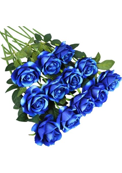 L 10 Adet 5/10 Adet Yapay Çiçekler Buket Kırmızı Ipek Sahte Gül Çiçek Düğün Ev Masa Dekorasyon Noel Sevgililer Günü Hediyesi Için (Yurt Dışından)