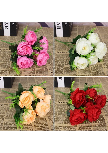 Açık Pembe 1 Demet Simülasyon Şakayık Çiçeği Ipek Gül Buketi Şakayık Vintage Gelin Buketi Sahte Çiçek Ev Dıy Noel Düğün Dekorasyonu (Yurt Dışından) fiyatları