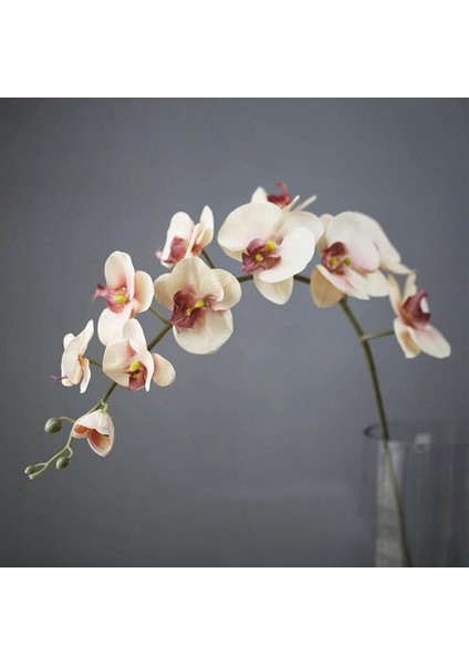 Wh 110 cm 11 Kafaları Ipek Orkide Phalaenopsis Çiçekler Dıy Düğün Çiçek Buketi Yapay Bitkiler Sahte Kelebek Çiçekler Ev Dekor (Yurt Dışından)