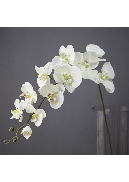 Wh 110 cm 11 Kafaları Ipek Orkide Phalaenopsis Çiçekler Dıy Düğün Çiçek Buketi Yapay Bitkiler Sahte Kelebek Çiçekler Ev Dekor (Yurt Dışından)