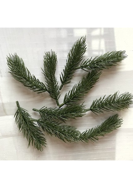 Mavimsi Beyaz 10 cm 10 Adet Çam Dalları Yapay Sahte Bitki Yapay Çiçek Şube Noel Partisi Dekorasyon Dıy Aksesuarları Buket Hediye Kutusu (Yurt Dışından) indirimleri