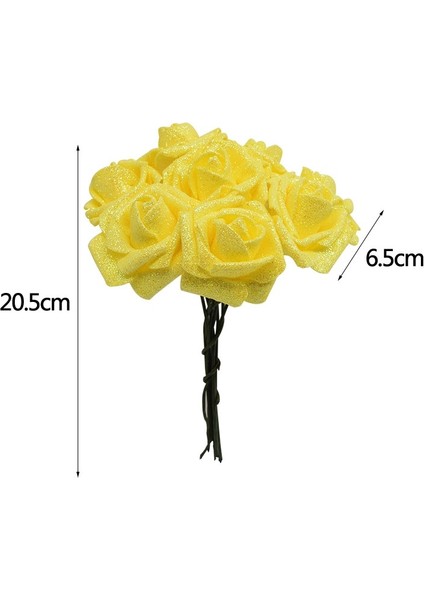 B01-36PCS 10-36 Adet Glitter Gül Kırmızı Kırmızı Pembe Altın Yapay Gül Köpük Çiçek Buketi Gelin Parti Düğün Parti Dekorasyon Sahte Buket (Yurt Dışından) indirimleri